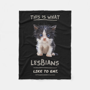 Cobertor De Velo Isto É O Que As Lésbicas Gostam De Comer - Capa De