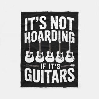 Cobertor De Velo It’s Not Hoarding If It’s Guitars Funny Guitarist 