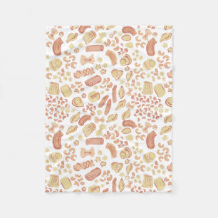 Cobertor De Velo ITALIAN CUTIES O bonito padrão macarrão italiano