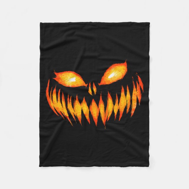 Cobertor De Velo Jack O Lantern Y Carved Pumpkin Face Halloween Cos (Frente)