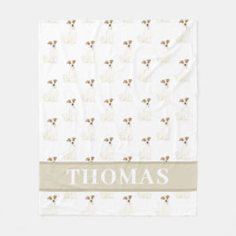 Cobertor De Velo Jack Russell Terrier personalizado