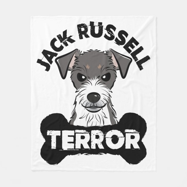 Cobertor De Velo Jack Russell Terror Funny Parsons Terrier Dog (Frente)