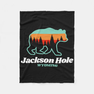 Cobertor De Velo Jackson Hole Wyoming Skiing Snowboard Bear