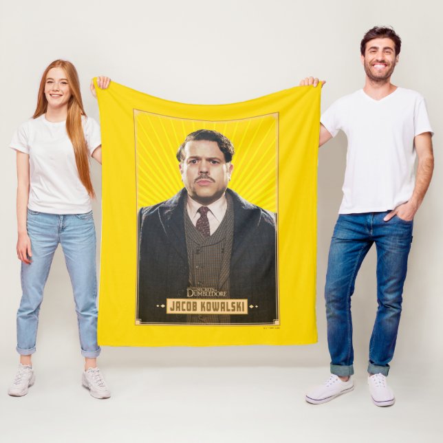 Cobertor De Velo Jacob Kowalski Character Graphic (In Situ)