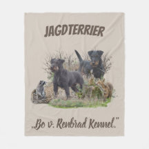 Jagdterrier, Bo v. Renbrad Kennel.'' Sticker Pape
