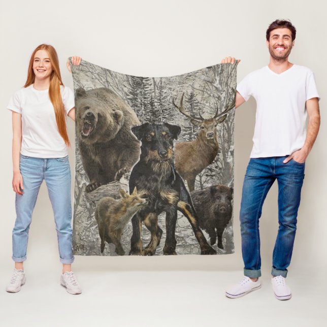 Cobertor De Velo Jagdterrier, querida Beast v. Renbrad (In Situ)