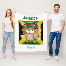 Cobertor De Velo Jamaica No Problem Personalization Name