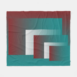 Cobertor De Velo Janelas em branco teal burgundy