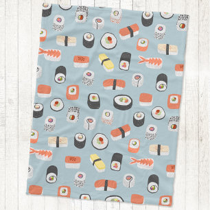 Cobertor De Velo Japonês Sushi Nigiri Maki Roll Pattern