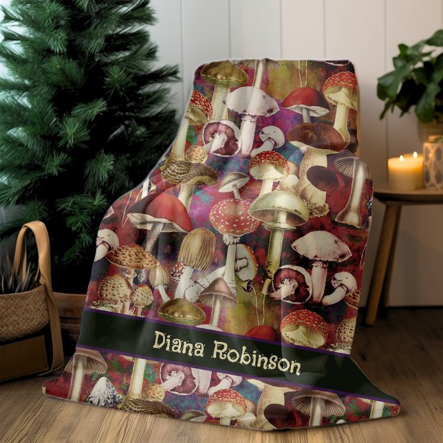 Cobertor De Velo Jardim de fungos vermelhos (Criador carregado)