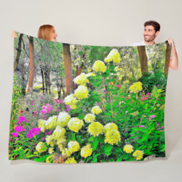 Cobertor De Velo Jardim de Hydrangea do Chartreuse Green Limelight