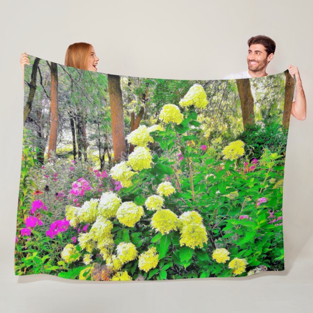 Cobertor De Velo Jardim de Hydrangea do Chartreuse Green Limelight (In Situ)