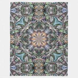 Cobertor De Velo Jardim de Suculentas Multicolorido Abstrato Roseta