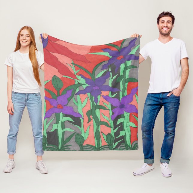 Cobertor De Velo Jardim Floral do Crepúsculo (In Situ)