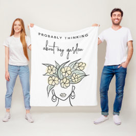 Cobertor De Velo Jardineiro Whimsso Boho Amarelo Floral Personaliza