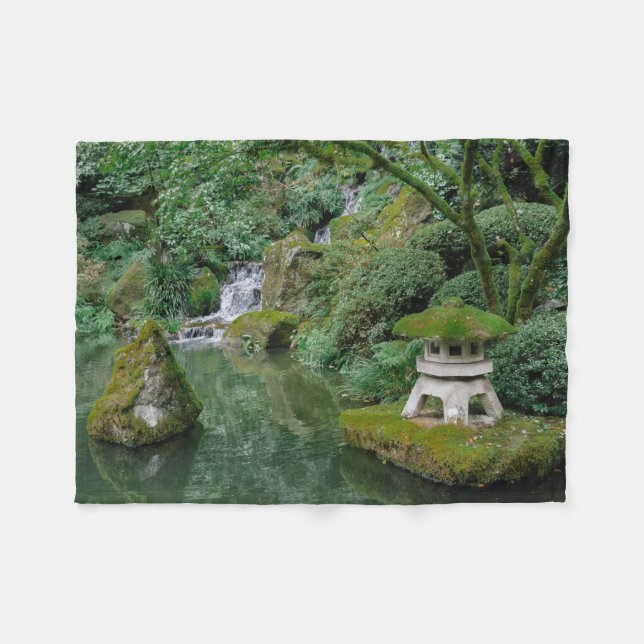 Cobertor De Velo Jardins japoneses calmos (Frente (Horizontal))