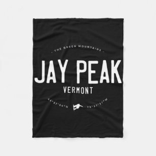 Cobertor De Velo Jay Peak Vermont Gráfico Distresso Vintage Snowbo