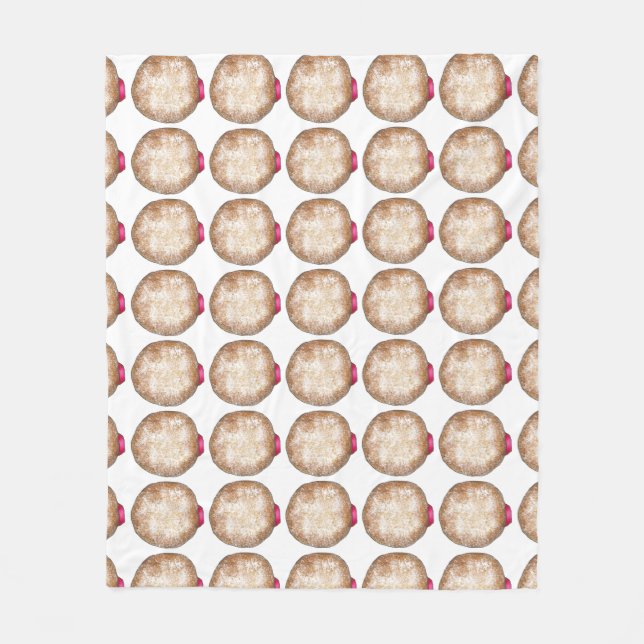 Cobertor De Velo Jelly Filtrava Rosquinhas Doughnut Hanukkah Sufgan (Frente)