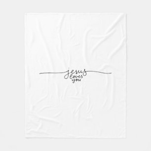 Cobertor De Velo Jesus Adora Você Pescando O Bolso