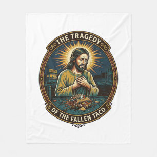 Cobertor De Velo Jesus Derrubou Comida de Rua de Taco à Noite Tardi