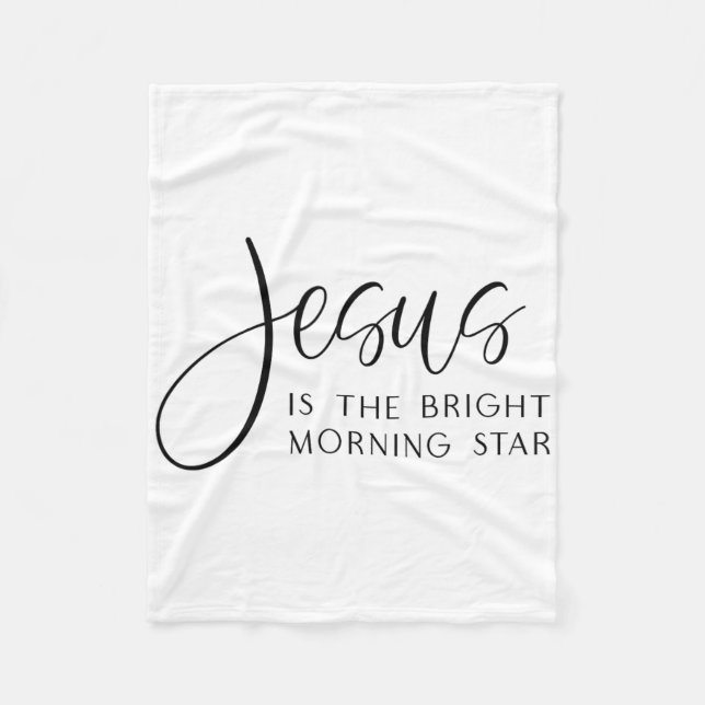 Cobertor De Velo Jesus É a Estrela Brilhante da Manhã Páscoa Jesus  (Frente)