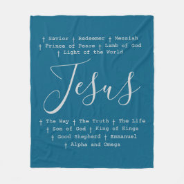 Cobertor De Velo "Jesus é", baseado na fé cristã