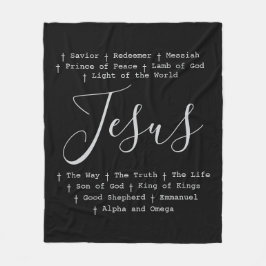 Cobertor De Velo "Jesus é", baseado na fé cristã