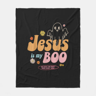 Cobertor De Velo Jesus É Meu Boo Ele Te Ama Mais Fé Divertida St