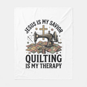 Cobertor De Velo Jesus É Meu Salvador Quilting É Minha Terapia