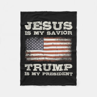 Cobertor De Velo Jesus é meu salvador, Trump é meu presidente