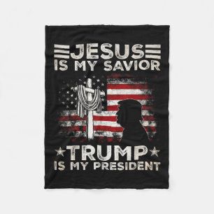 Cobertor De Velo Jesus É Meu Salvador Trump É Meu Presidente 2024 E