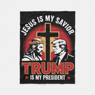 Cobertor De Velo Jesus É Meu Salvador Trump É Meu Presidente Pro-tr