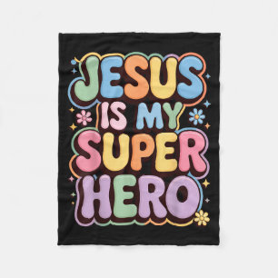 Cobertor De Velo Jesus É Meu Super-Herói