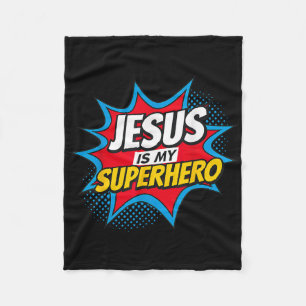 Cobertor De Velo Jesus é meu super-herói cristão