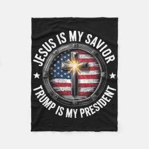 Cobertor De Velo Jesus é o meu salvador trump meu presidente Christ