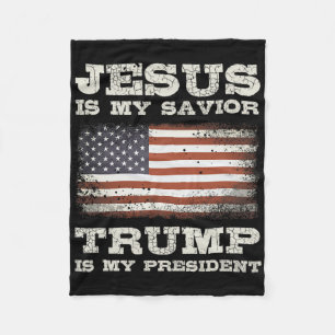 Cobertor De Velo Jesus é o meu salvador trump meu presidente Christ