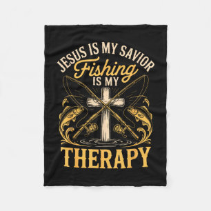 Cobertor De Velo Jesus é vara de pesca terapia