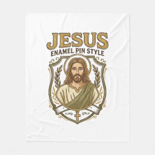 Cobertor De Velo Jesus Enamel Pin Estilo Jesus Enamel Pin Cristão 
