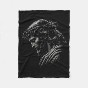 Cobertor De Velo Jesus Face Hugvyn Coroa De Espinhos Deus Bíblia Cr