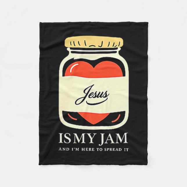 Cobertor De Velo Jesus Is My Jam And Im Here To Spread It  (Frente)