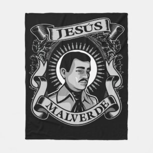 Cobertor De Velo Jesus Malverde Gift mexicano Herói Jesus Malverde