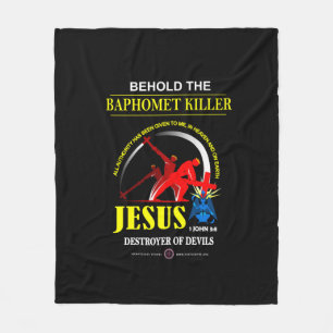 Cobertor De Velo JESUS: Matador de Baphomet