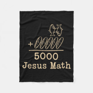 Cobertor De Velo Jesus Matemática 2 Peixes 5 Pães Alimenta Os 5000 