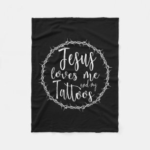 Cobertor De Velo Jesus Me Ama E Minhas Tatuagens Por Tatuado Christ