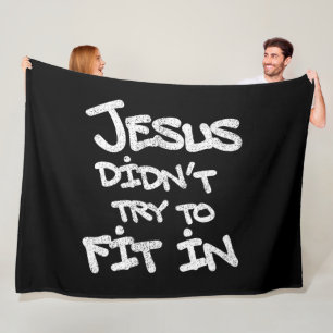 Cobertor De Velo Jesus Não Tentou Se Encaixar Graffiti Grunge Engra