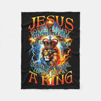 Cobertor De Velo Jesus Nasceu Como Um Bebê, Pregou Como Uma Criança