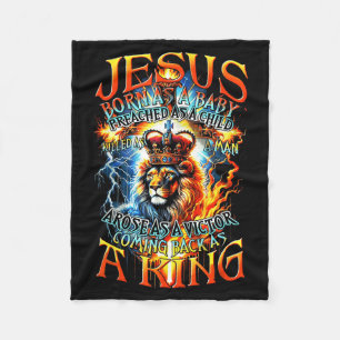 Cobertor De Velo Jesus Nasceu Como Um Bebê, Pregou Como Uma Criança