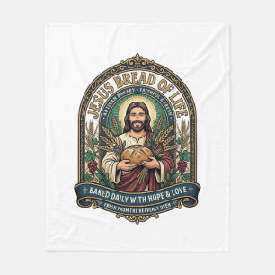 Cobertor De Velo Jesus Pão Da Vida Jesus Pão Vida Padaria Cristo