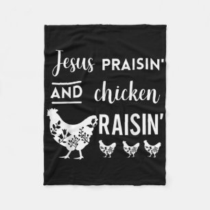 Cobertor De Velo Jesus Praisin E Frango Levantam Uma Engraçada Agri