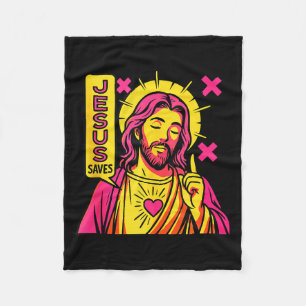 Cobertor De Velo Jesus Salva Anime Cristão Sagrado Coração Mangá Po